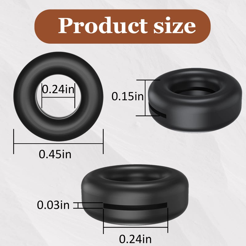 SMARTTOP 14 Pairs Eyeglass Ear Grips Sleeve Holder-Eyeglasses Ear Hooks -Comfort Anti-Slip glasses ear grip-For Kids and Adults Sunglasses, Reading Glasses, Sport Eyewear (Black) - Image 3